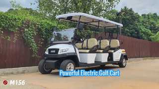 Αυτοκίνητο M1S6 White Electric Cart Golf με ισχυρό μοτέρ και χειριστήριο